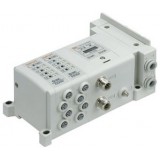 SMC solenoid valve 4 & 5 Port SS5Y3-12S, 3000 Series Manifold for Series EX250 Integrated (I/O) Serial Transmission System (IP67)